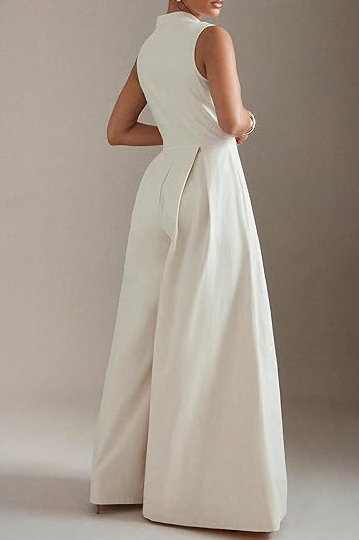 Chic Zip Loose Jumpsuit