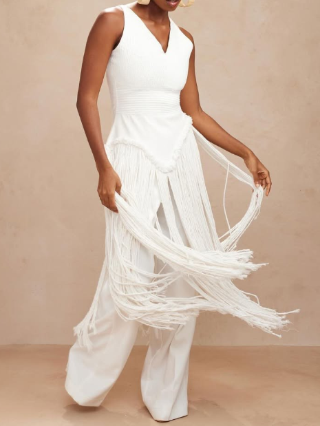Demure Tassel Statement Set