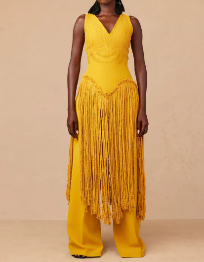 Demure Tassel Statement Set