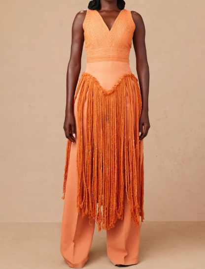 Demure Tassel Statement Set
