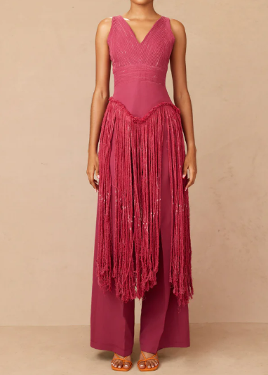 Demure Tassel Statement Set