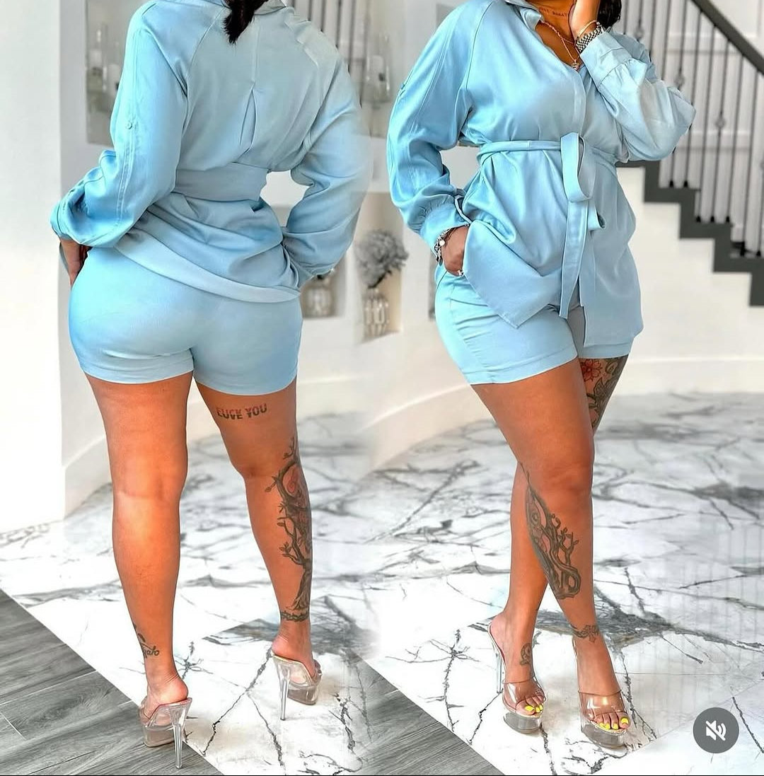 Eboni Linen Short Set