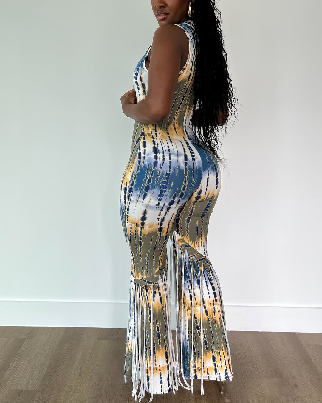 Dye-Lemma Fringe Jumpsuit
