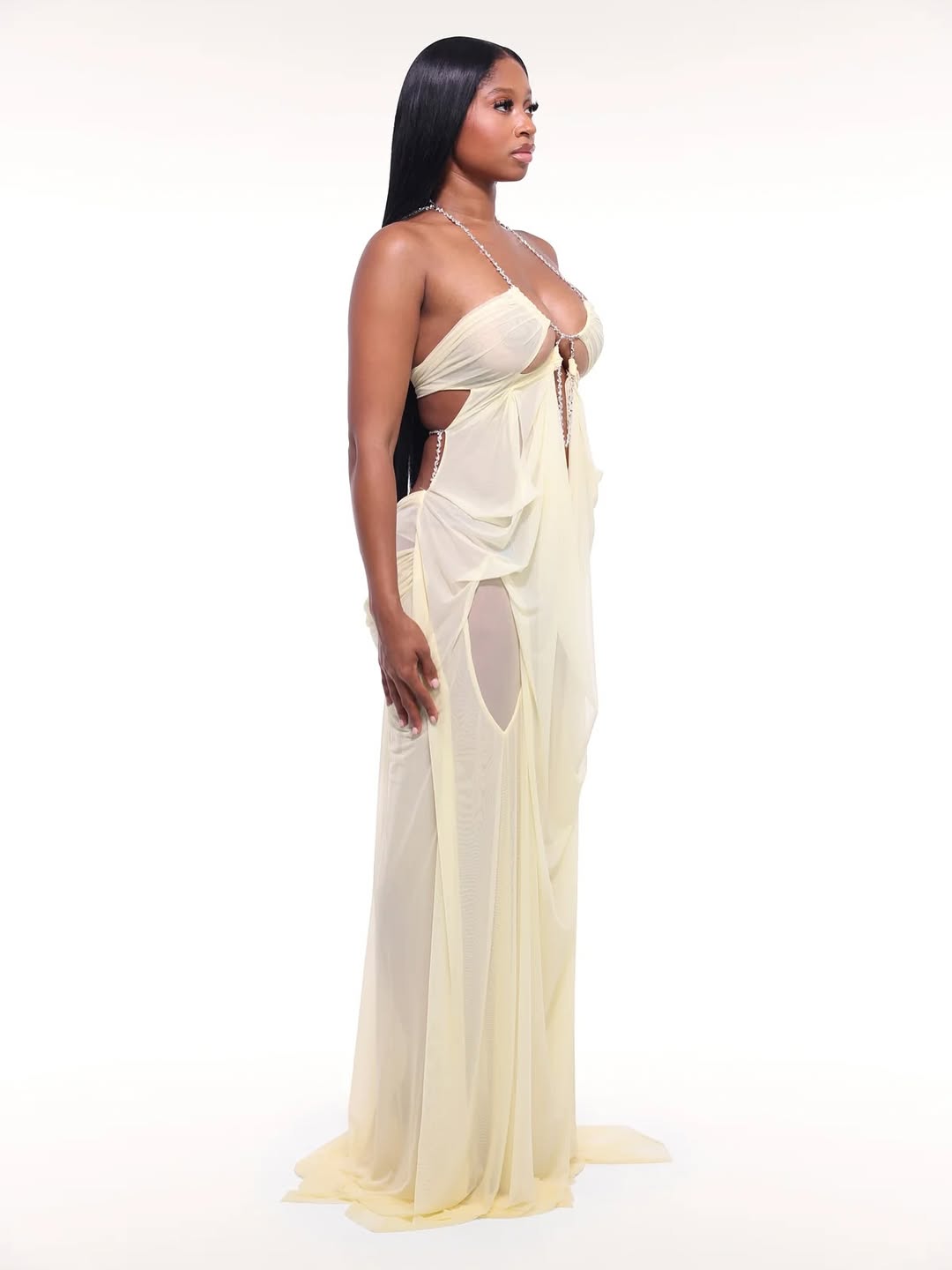 Naia Butter Yellow Maxi Dress