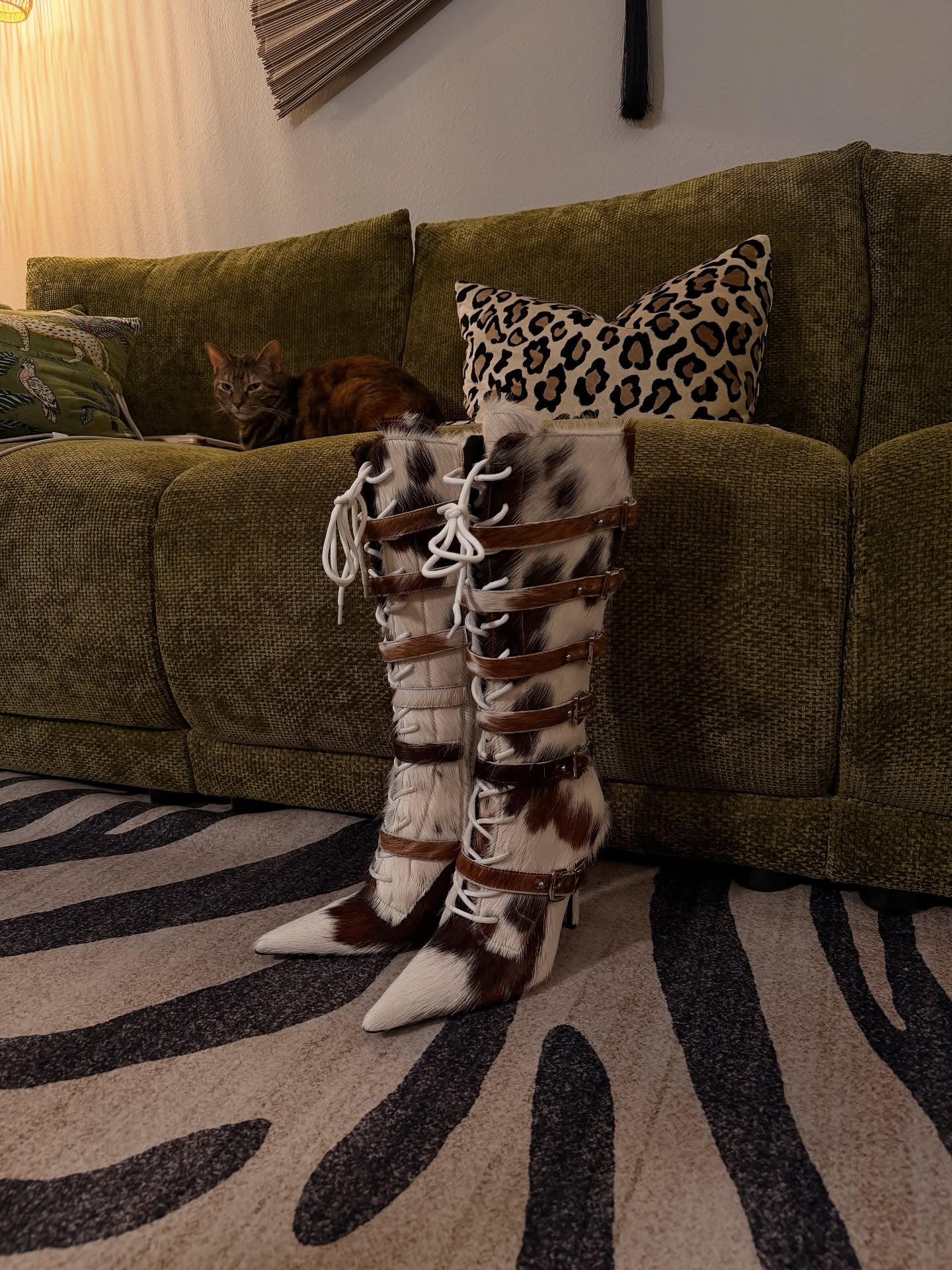 Cowhide Baddie Boot