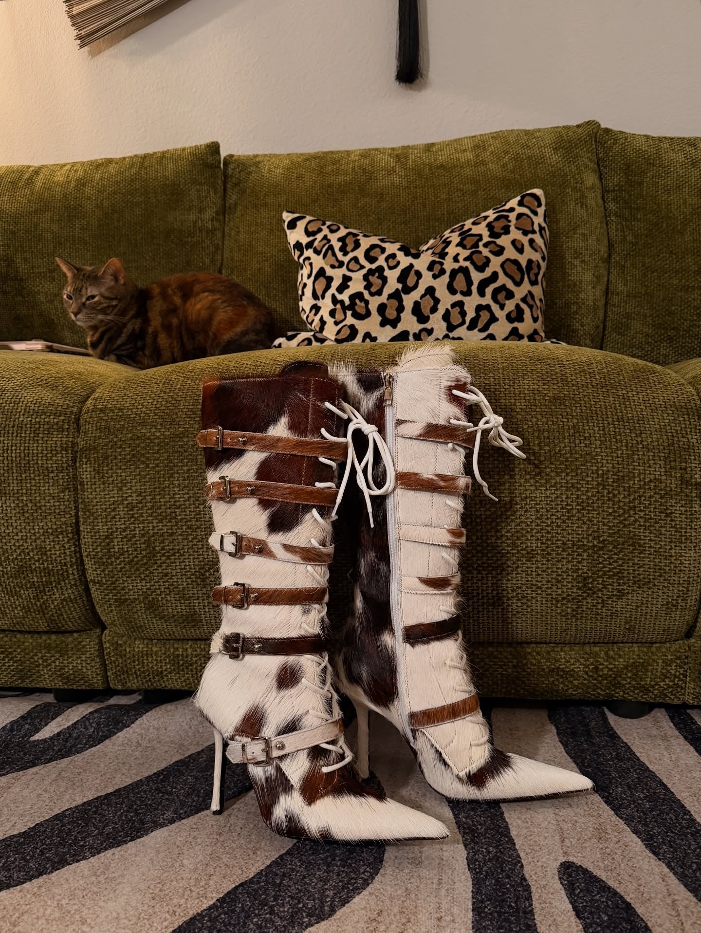 Cowhide Baddie Boot