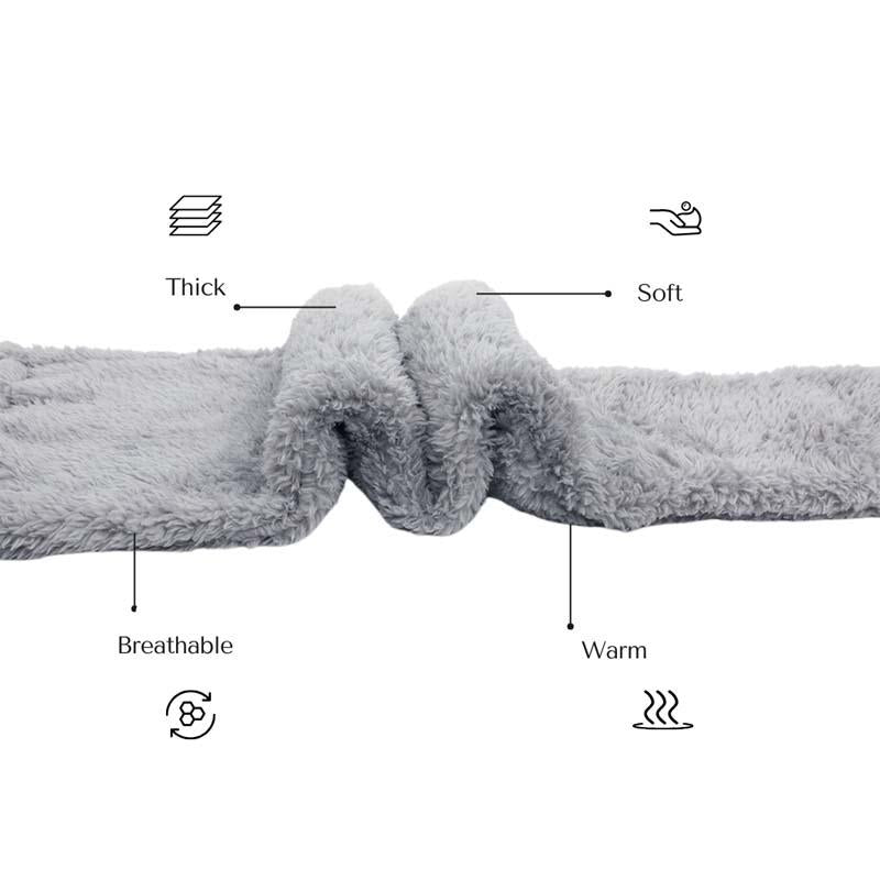 Teddy Fuzzy Legs Sock Slippers