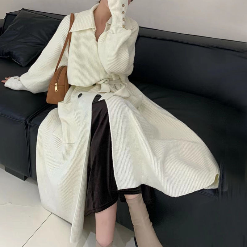 The Chic Knit Trench Coat Cardigan