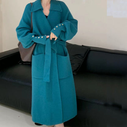 The Chic Knit Trench Coat Cardigan
