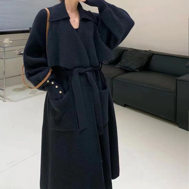 The Chic Knit Trench Coat Cardigan