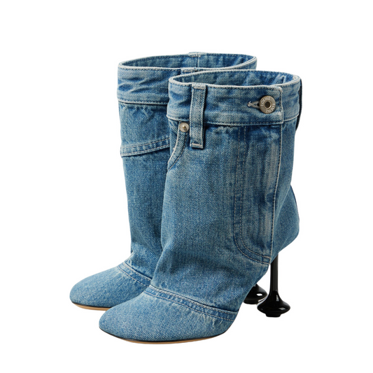 Shaped Square Toe Cowboy Boots