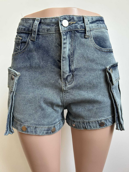 Y2K High-Waisted Detachable Cargo Jeans