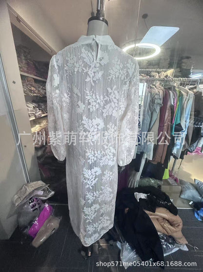 Lace Floral See-Through Top