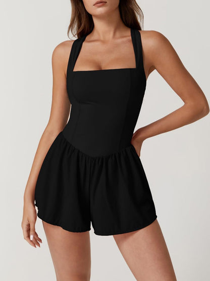 Comfy Sleeveless Halter Romper