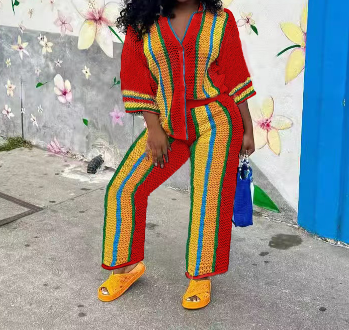 Summer 2 Piece Crochet Short Sets