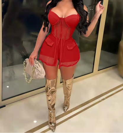 Romper Two-Piece Sexy Clubwear