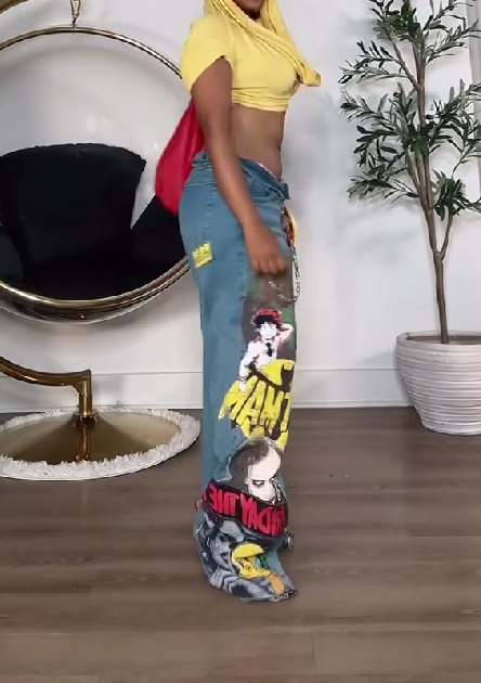 Co-branded Custom Loose Jeans