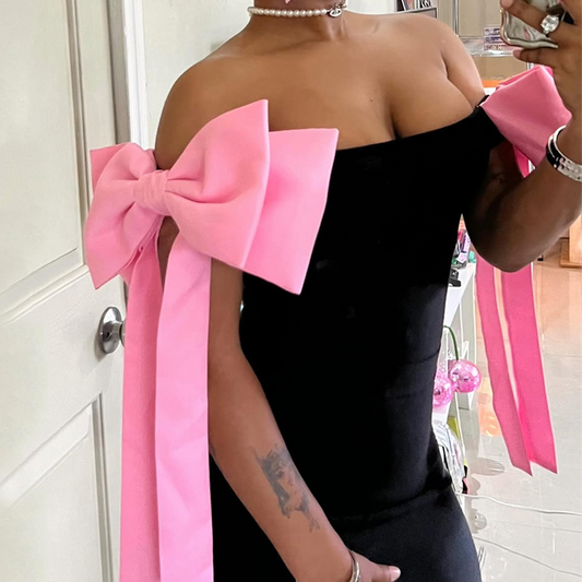 3D Bowknot Tube Dress