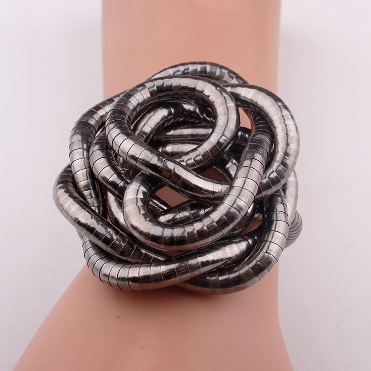Wrap-Around Flexible Snake Bone Necklace