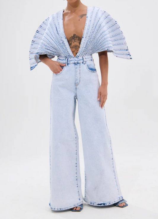 Born To Stand Out Denim Jumpsuit