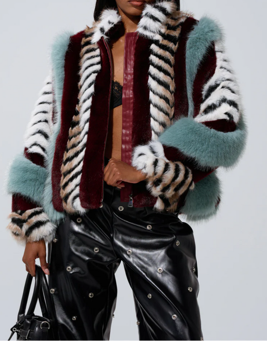 Have It All Paneled Fur Coat