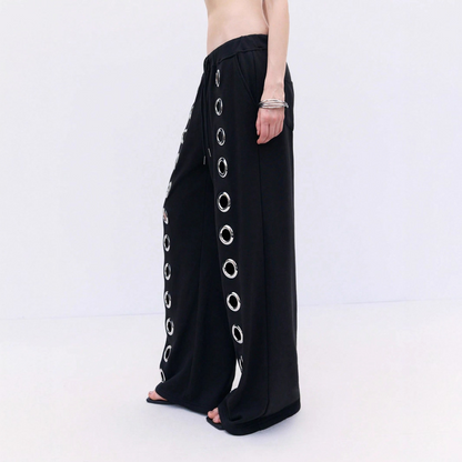 Hollowed Unisex Zip-Up Sweatshirt & Pants Set
