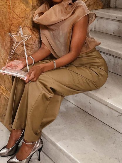 Fashion Asymmetric Two Pieces Set