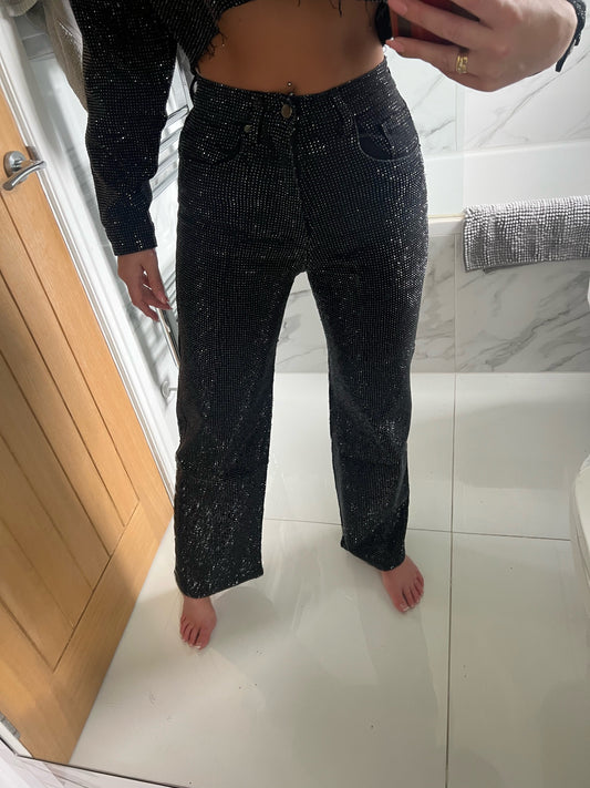 Black Diamond Leg Jeans