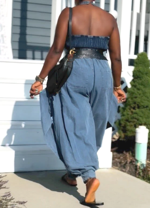 The Chill Comfy Denim Jumpsuit