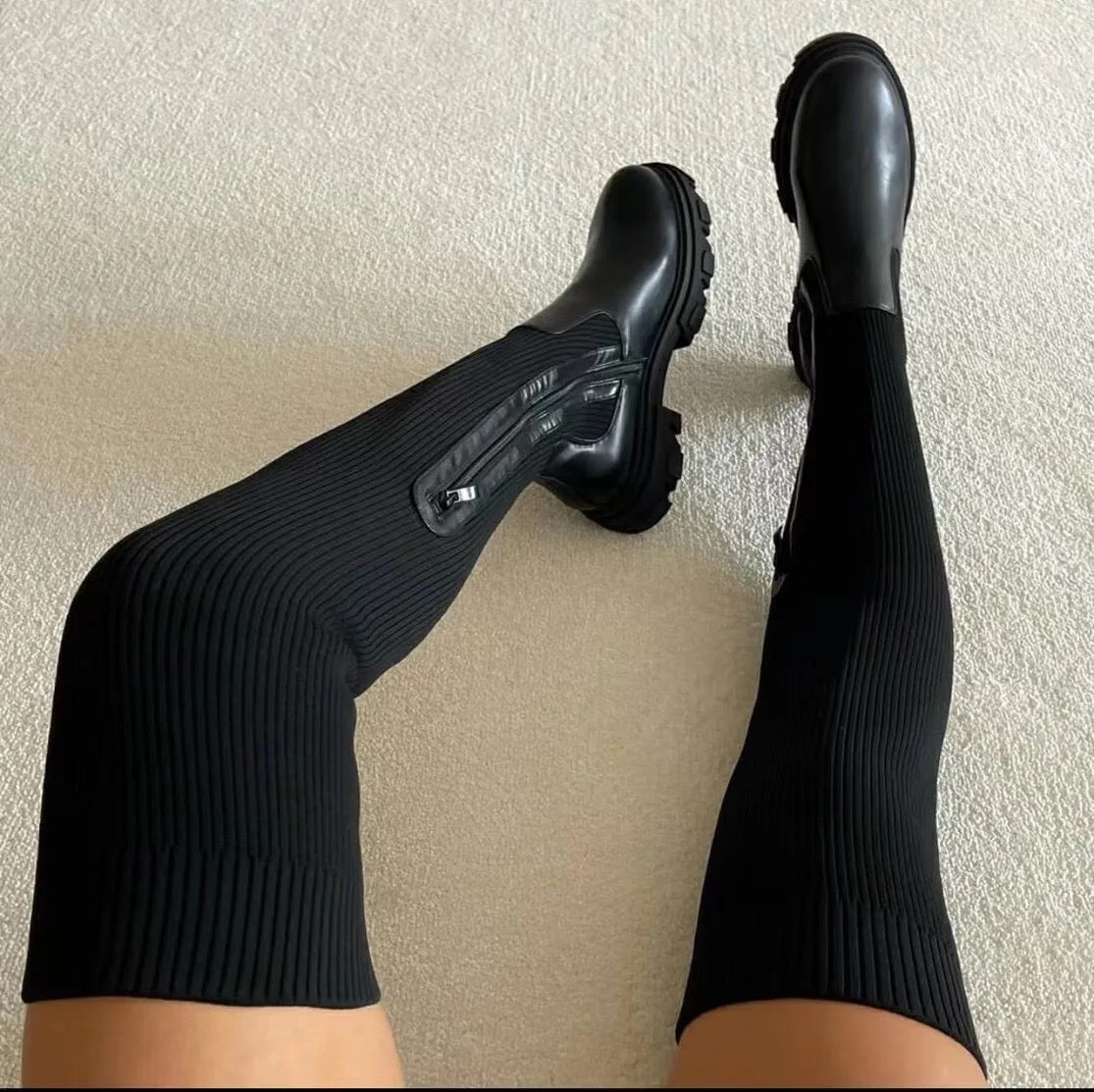 XL Knit Boots