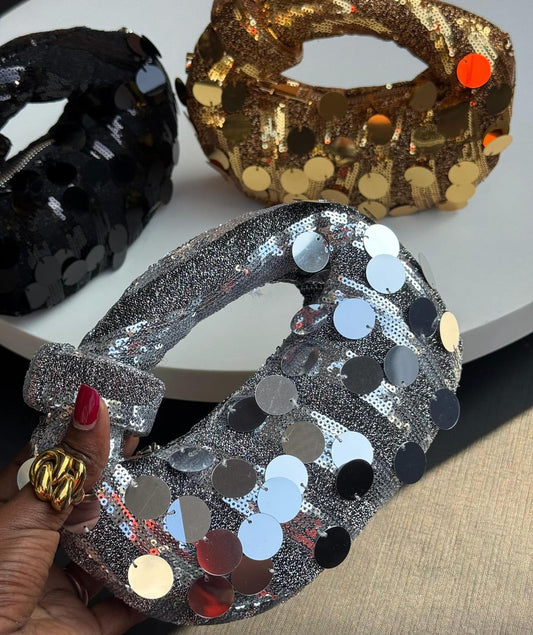 Sequin Dazzle All Night Clutch