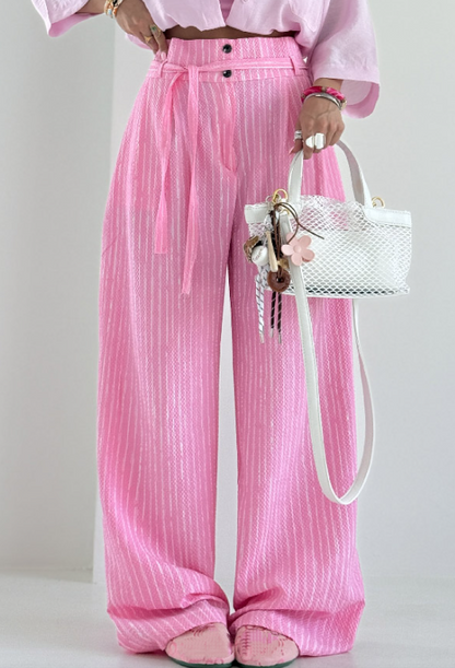 High Waist Wide Leg Cool Pants
