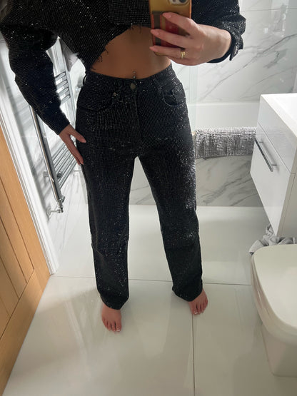 Black Diamond Leg Jeans