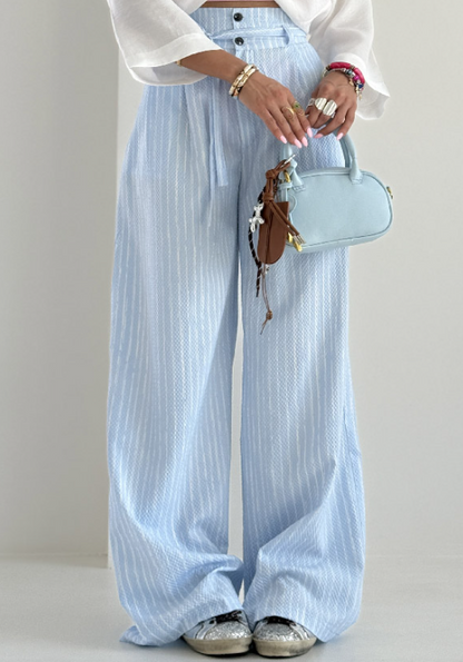 High Waist Wide Leg Cool Pants
