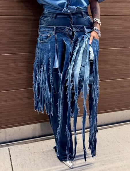 The Fab Fringe Skirt Jeans