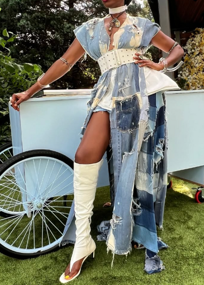 Pop Denim Kimono
