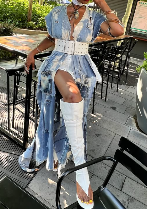 Pop Denim Kimono