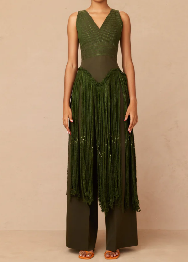 Demure Tassel Statement Set