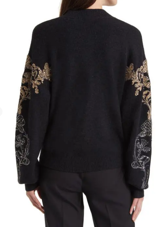 Sequin Knit Cardigan