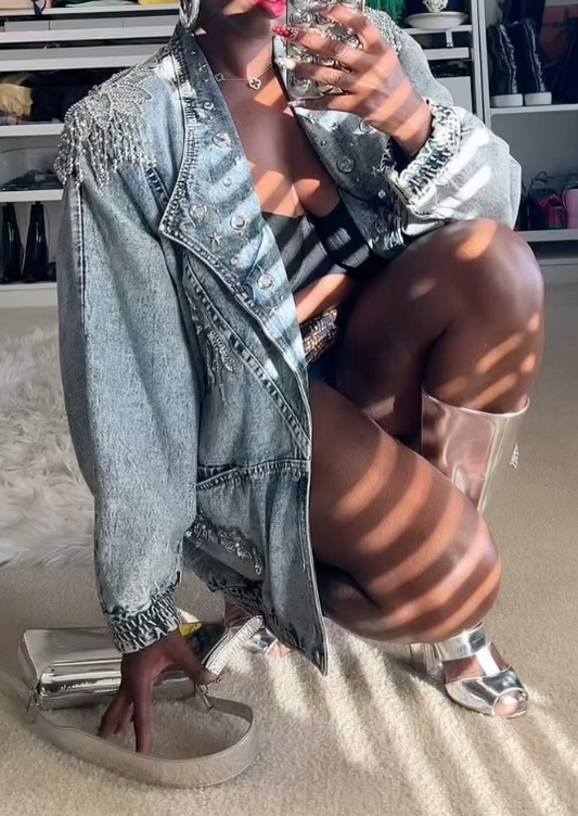 Retro Denim Blazer
