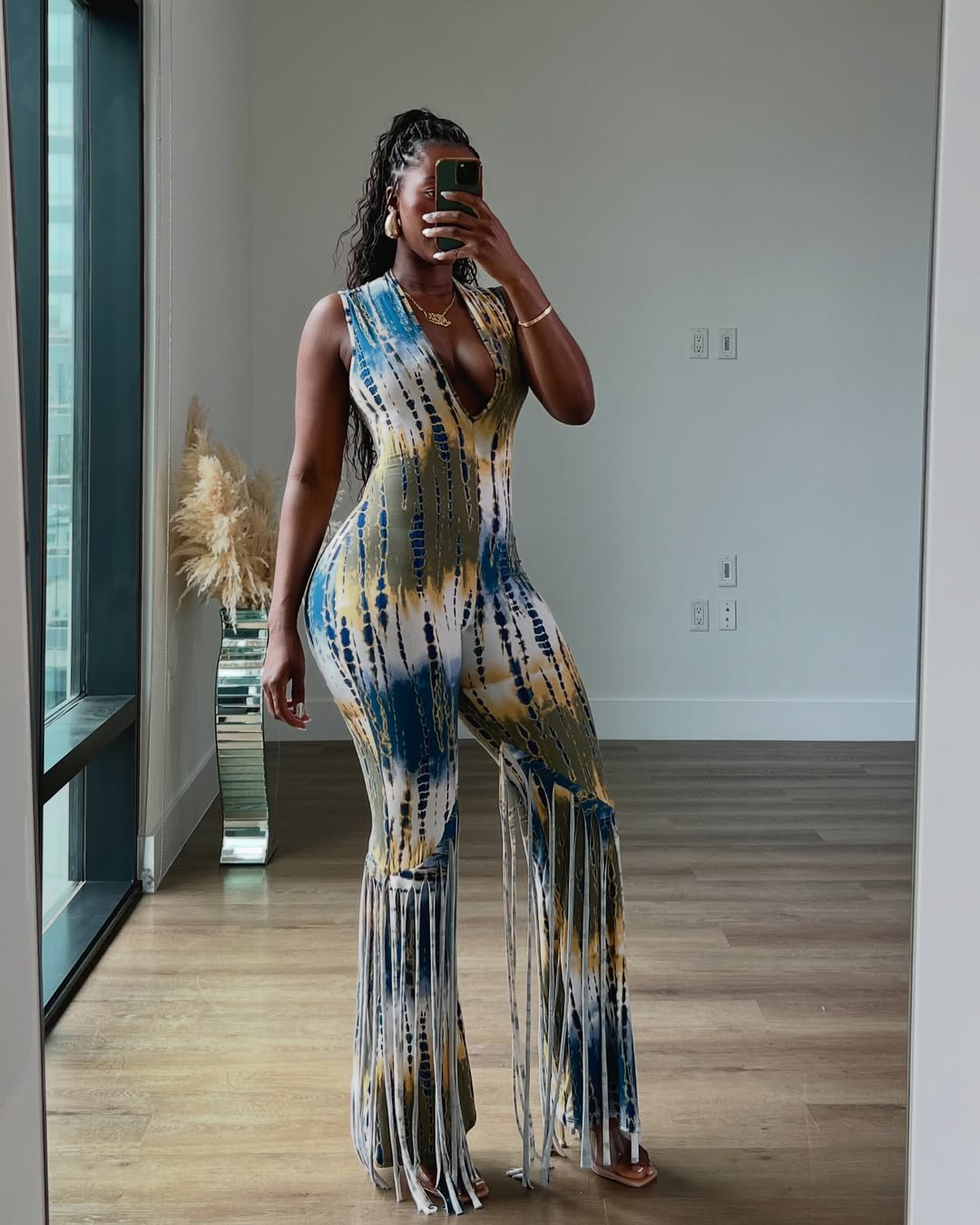 Dye-Lemma Fringe Jumpsuit