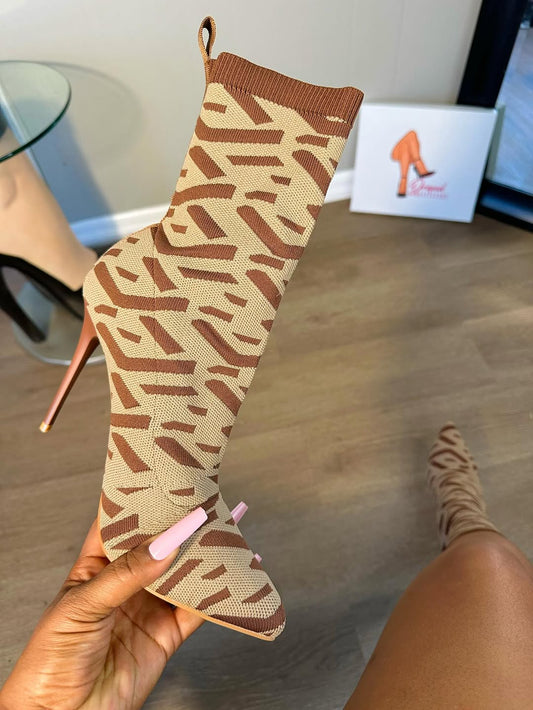 Multi-print Sock Fit Booties