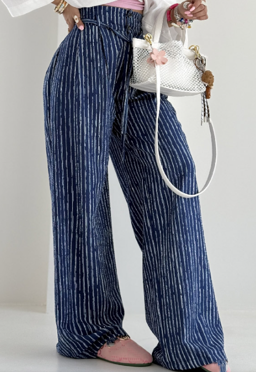High Waist Wide Leg Cool Pants