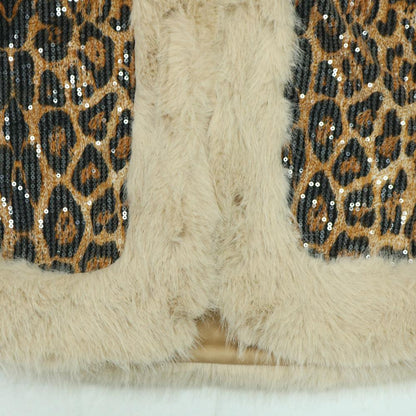 Stunning Leopard Sequin Warm 2pc Set