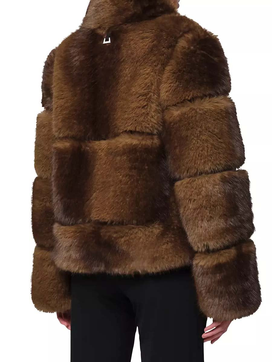 Fashion Faux Fox Fur Short Coat