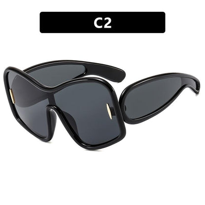 Chic Irregular Large Frame Sunglasses