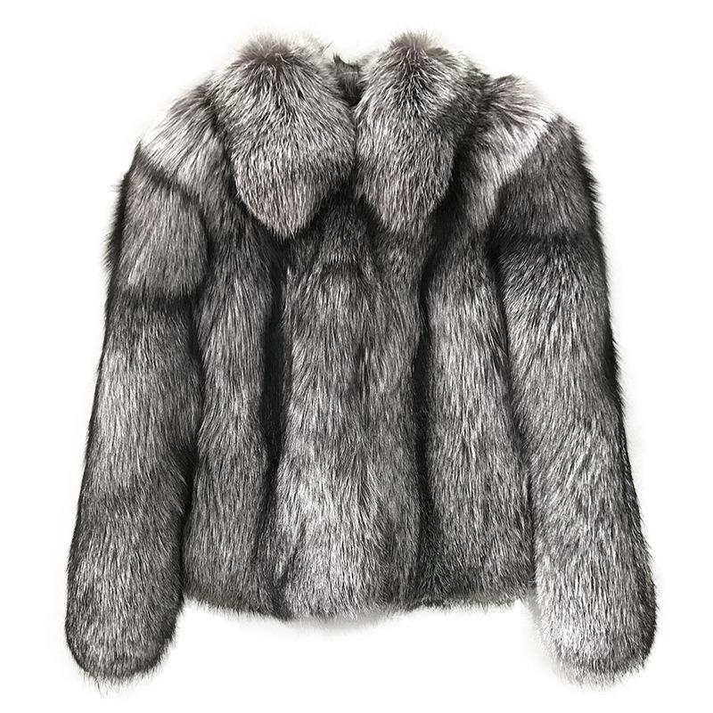 Fab Grey Eco-friendly Fur Coat