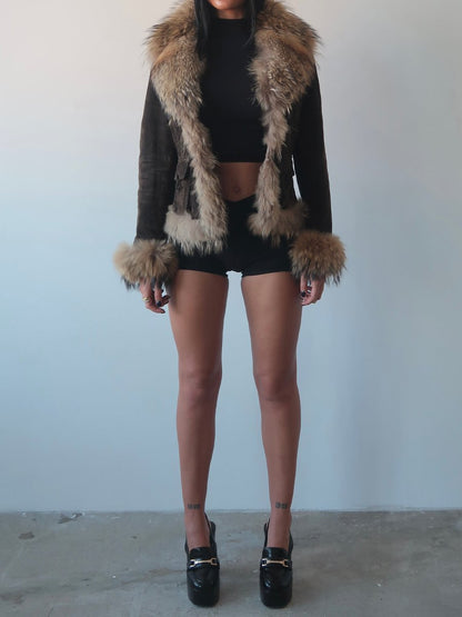 Fashion Faux Fur Coat Jacket