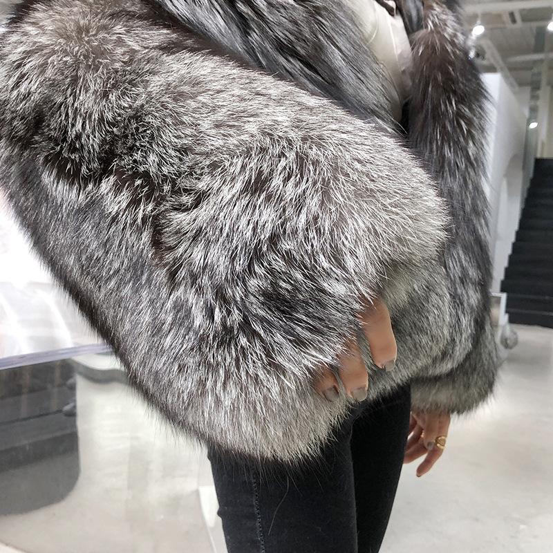 Fab Grey Eco-friendly Fur Coat