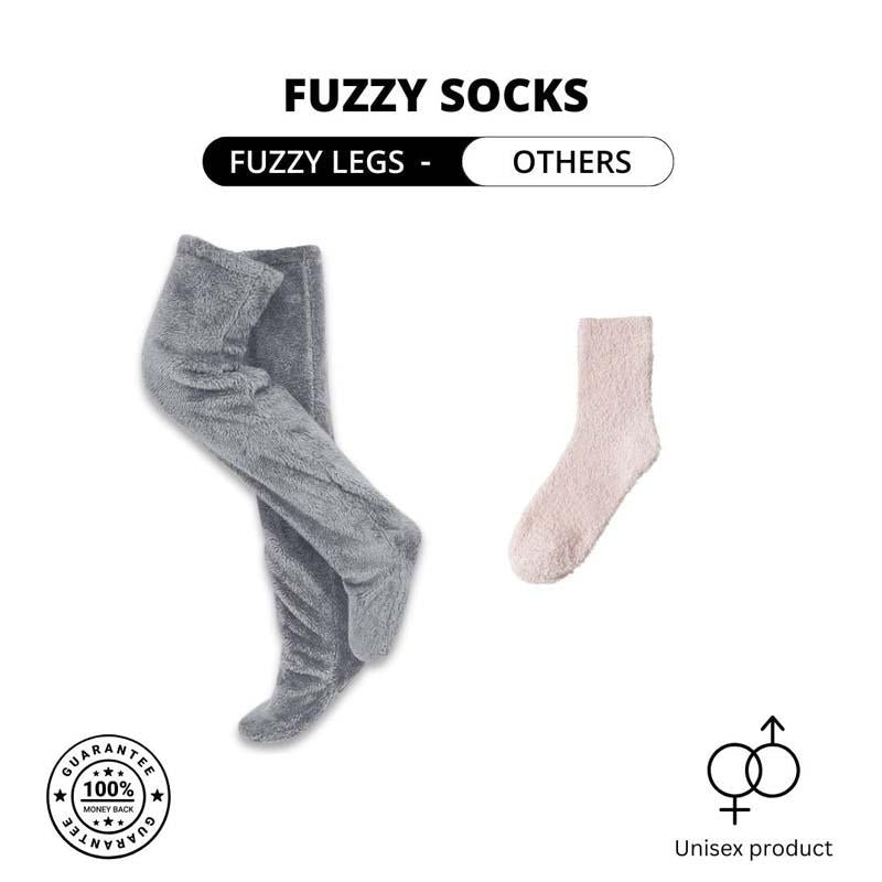 Teddy Fuzzy Legs Sock Slippers